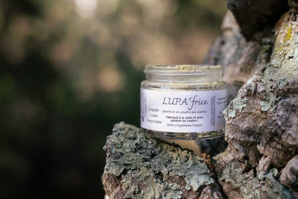 dentifrice poudre plantes LUPA'frice LUPA'lis cosmétiques naturels bio français fabriqués artisanalement en Lozère