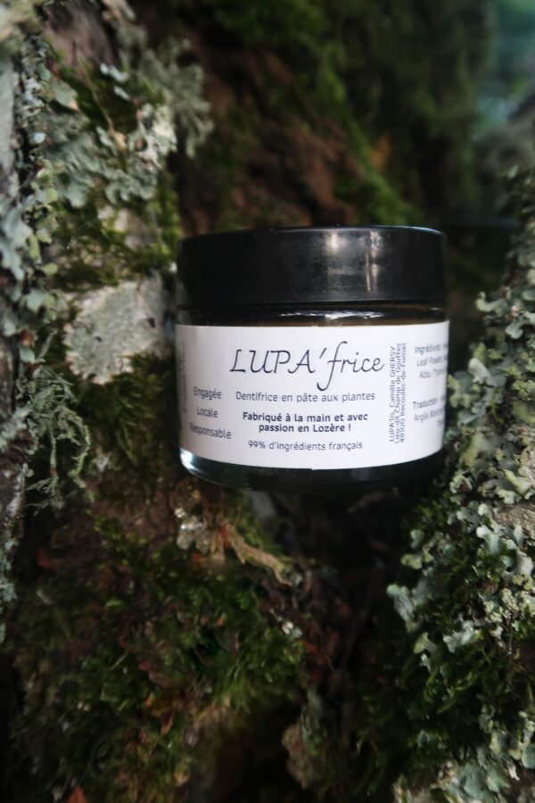 dentifrice pâte plantes LUPA'frice LUPA'lis cosmétiques naturels bio français fabriqués artisanalement en Lozère