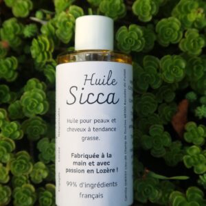 huile peau grasse cheveux gras Sicca LUPA'lis cosmétiques naturels bio français fabriqués artisanalement en Lozère