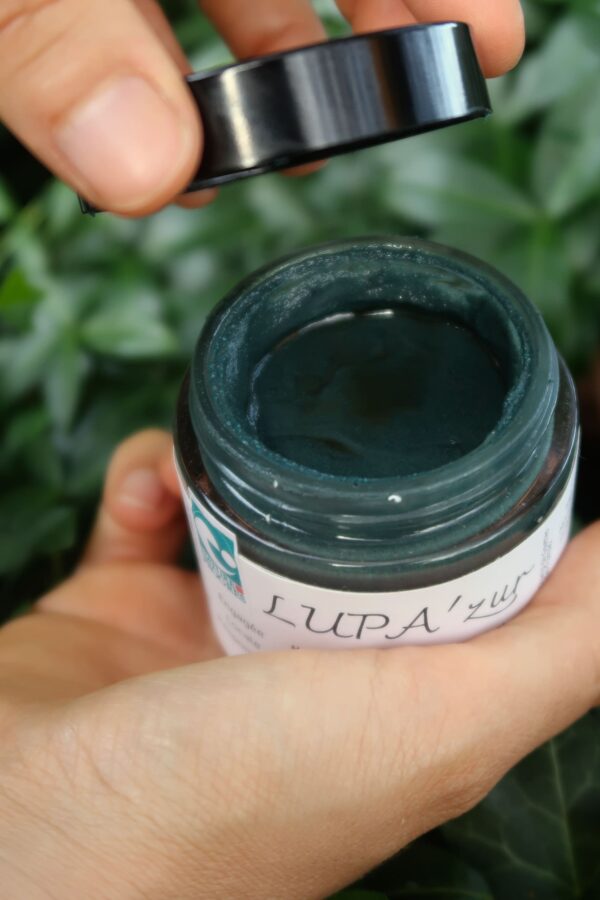 masque spiruline démaquillant nettoyant LUPA'zur LUPA'lis cosmétiques naturels bio français fabriqués artisanalement en Lozère